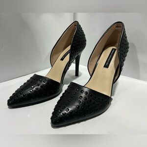 French Connection Black Studded Heels
